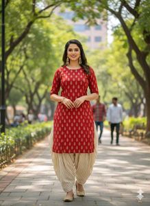 Block Print Cotton Dress Material