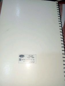 Citizen Spiral Plain Page Notebook + A4 Size Sheet