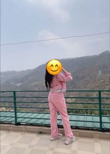 Cute Pink Denim Co-ord Set