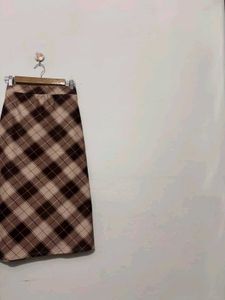 Vintage Plaid Maxi Skirt