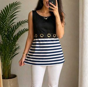 Stylish Striped Tunic Top