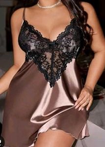 Lace Satin Chemise