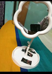 Cute Cloud Makeup Mirror with Tray