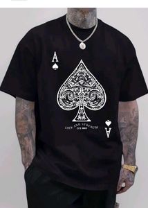 WILD ELEPHANTS Black Ace of Spades Graphic T-Shirt