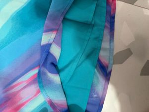 Colorful Abstract Print Skirt