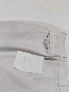 Classic Beige Pleated Trousers