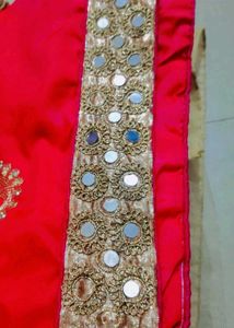 Elegant Mirror Work Saree