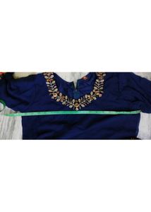 Designer gown Saree with Border