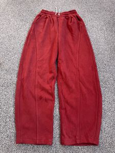 Red Wide Leg Sweatpants