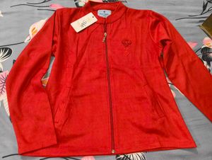 Red Zip-Up Jacket