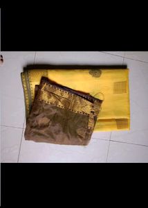 price dropped,Banarsi Yellow Colour Silk Saree 1st