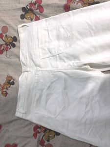 Classic White Wide Leg Jeans