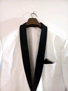 White &amp; Black Colored Suit (Mens)