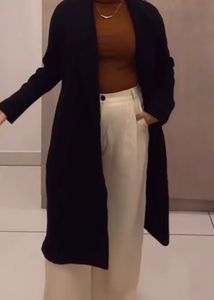 Elegant Black Trench Coat