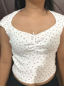 Cute Polka Dot Crop Top