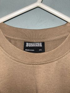UNUSED Oversized Casual Tan T-Shirt