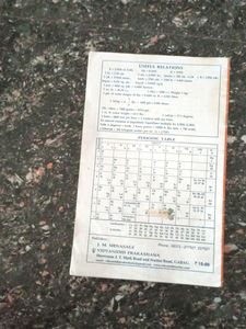 Logarithmic Mathematical And Statistical Tables