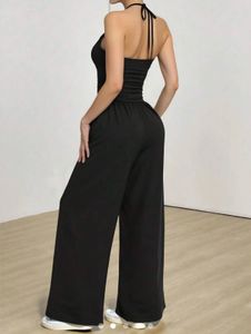 Elegant Black Halter Neck Jumpsuit