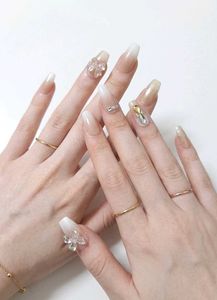 Elegant peach Press-On Nails