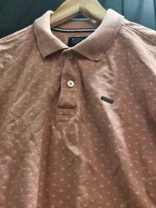Men's Pink Polka Dot Polo Shirt