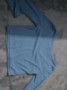 Blue Crop Top