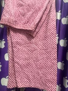 Pink Floral Kurta set