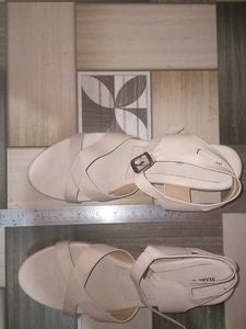 Beige Crisscross Sandals