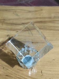 you will get two Cube of 3d Crystal with stand