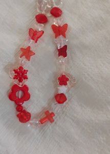 Cute Red Charm Phone Strap