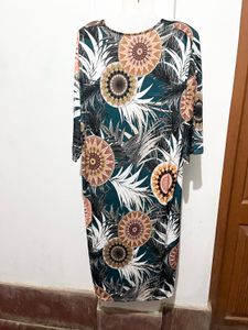 Length-43,,Boho Floral Print Maxi Dress