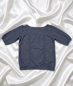 Lace Neckline Top