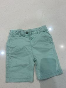 Boys Blue Sailboat Shirt &amp; Mint Shorts Set