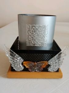 Pen Stand with Visiting Card Holder.
