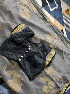 Black Fancy Saree with blouse