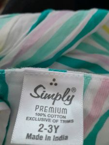 Multicolor Striped Frock (Girl's)
