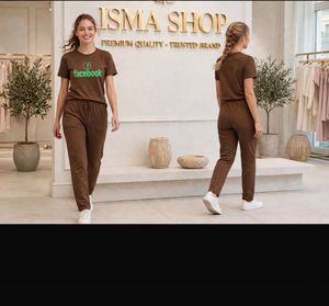 Facebook Logo Brown Co-ord Set