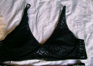 Stylish Black Lace Bikini Set