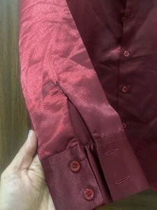Maroon Formal Shirt