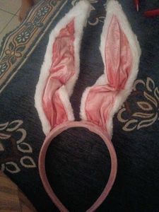 Cute Pink Bunny Ears Headband