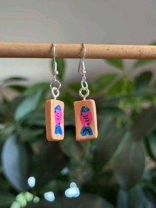 Cool clay earrings