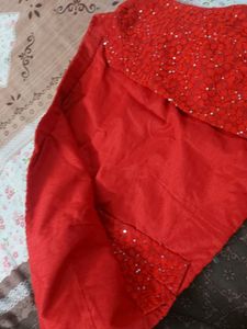 Highneck Red Sequins Tailored Fancy Jacket