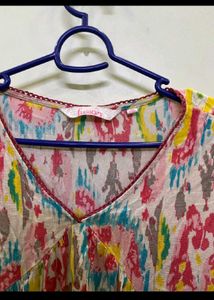 Boho Print Tiered Mini Dress
