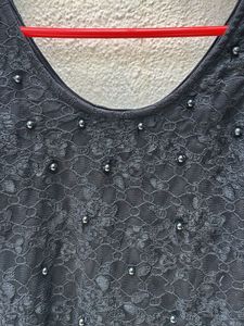 black lace party dress