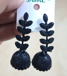 Combo of 4 Oxidized Silver Jhumka Earrings - SAJKE