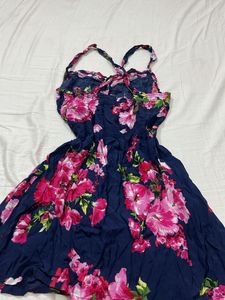 Navy Floral Sundress