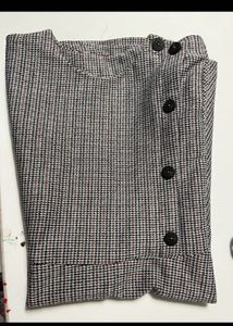 new Zara dress for girl Chic Houndstooth