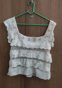 Crochet Knit Top