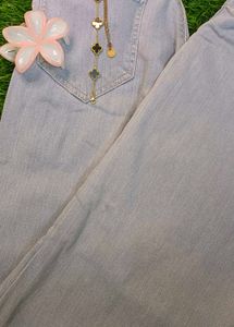 Light Wash Wide Leg Jeans