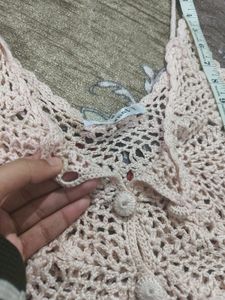 Crochet Button-Down Tank