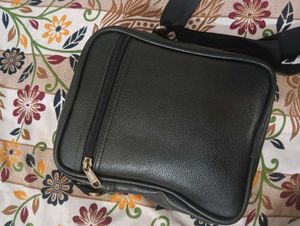 Black Leather Crossbody Bag
